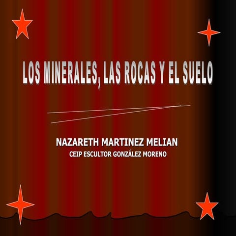 Las rocas, los minerales y el suelo