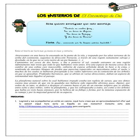 Los misterios de el escarabajo de oro enigma 7