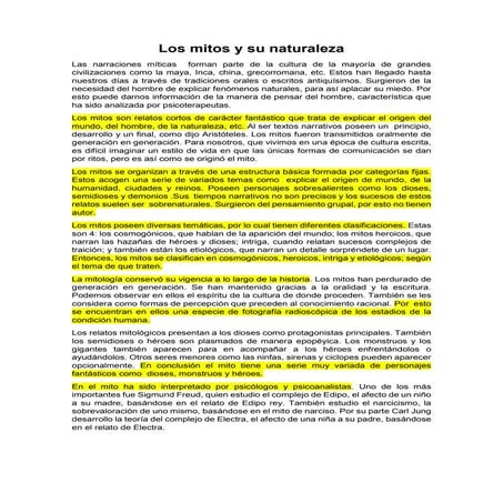 Los mitos y su naturalez12
