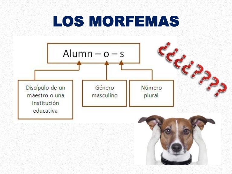 Los morfemas Los morfemas