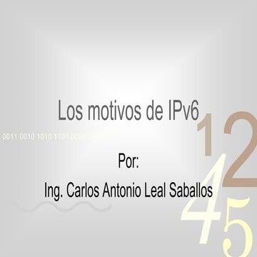 Los motivos de i pv6