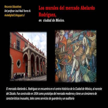 Los murales del mercado Abelardo Rodríguez