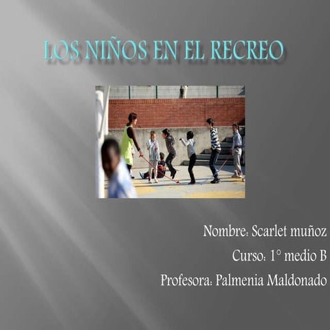 Los niños en el recreo