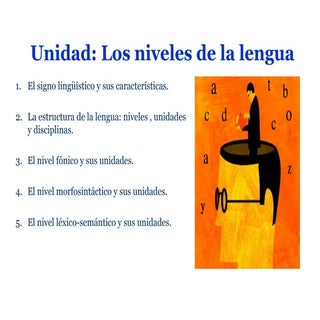 Los niveles de la lengua