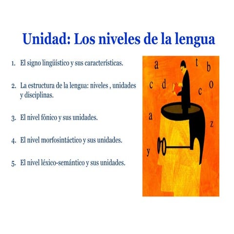 Los niveles de la lengua