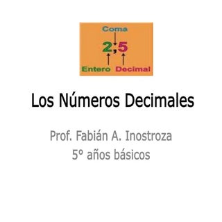 Los números decimales: una breve in...