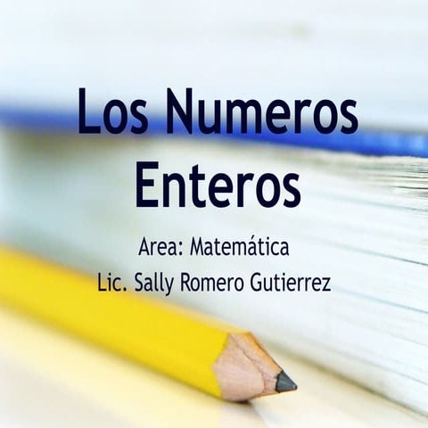 Los numeros enteros