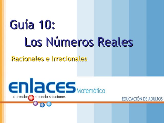 Los numeros reales