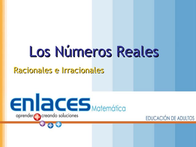 Los numeros reales