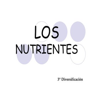 Los nutrientes