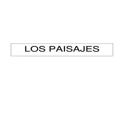 Los paisajes
