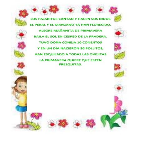 Los pajaritos cantan y hacen sus nidos