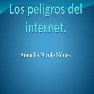 Los peligros del internet nicole.