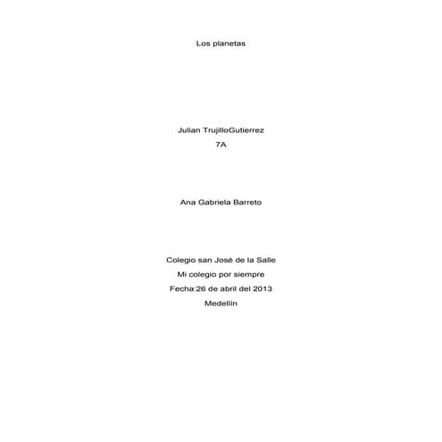 Los planetas