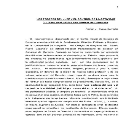 Los poderes del juez y el control de la actividad judicial_IAFJSR