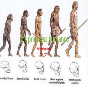 LOS PRIMEROS HUMANOS