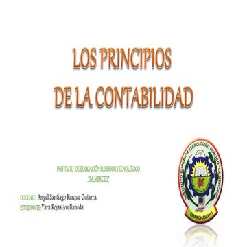 Los principios de la contabilidad | PPTX