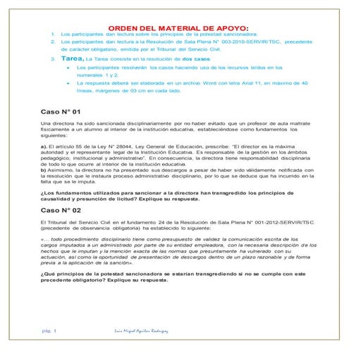 Los principios de la potestad sancionadora.