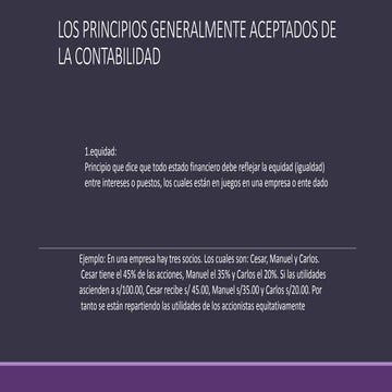 PRINCIPIOS DE CONTABILIDAD GENERALMENTE ACEPTADOS | PPT