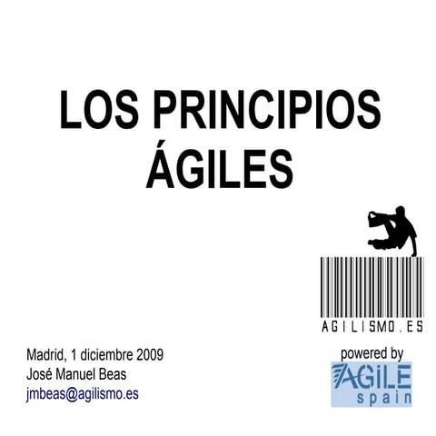Los principios ágiles (Madrid)