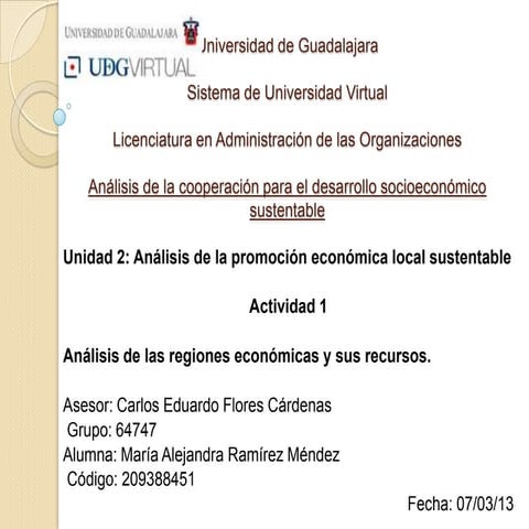Zonas Económicas de México | DOCX