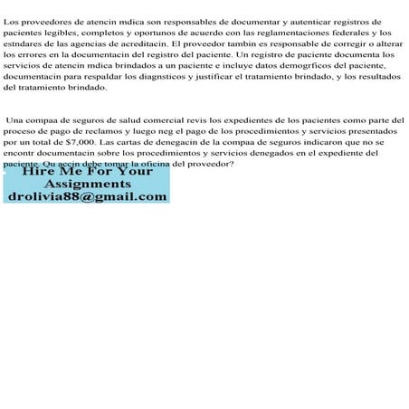 Los proveedores de atenci�n m�dica son responsables de documentar y .pdf