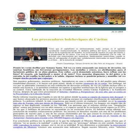 Los provocadores bolcheviques de caritas