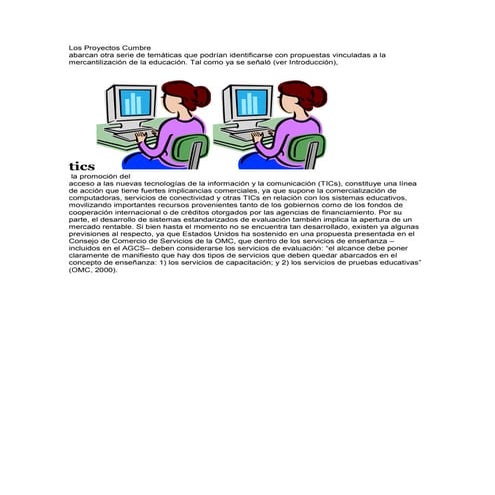 Los proyectos cumbre