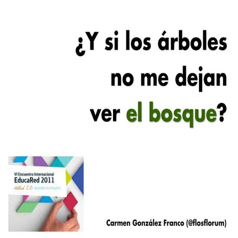 Los árboles que no me dejan ver el bosque