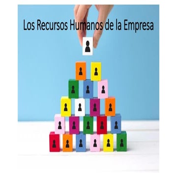 Los recursos humanos de la empresa