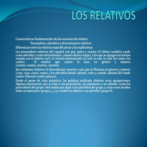 Los relativos