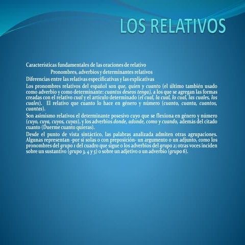 Los relativos