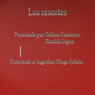 Los resortes ley de hooke