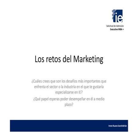 Los retos del marketing