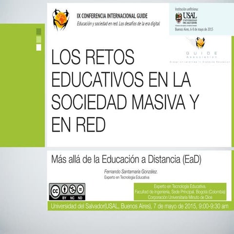 Los retos educativos en la sociedad masiva y en red_más allá de la educación ...