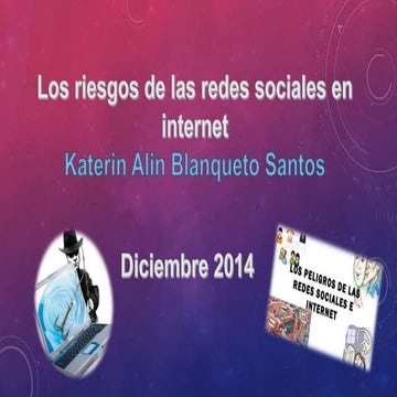 Los riesgos de las redes sociales en internet | PPTX