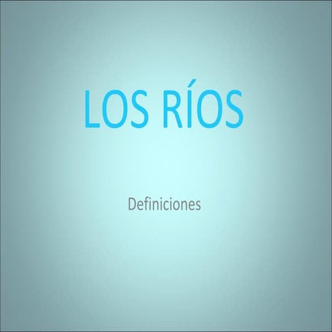 Los ríos | PPS