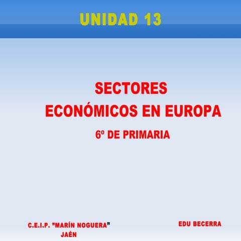 Los sectores economicos europa