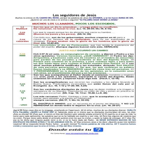 Los seguidores de jesús