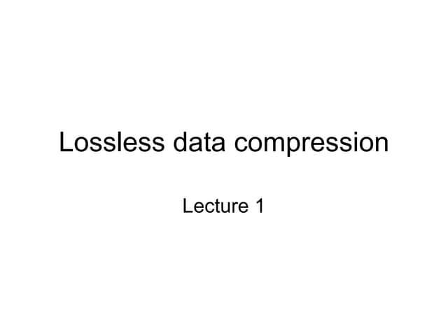 Losseless