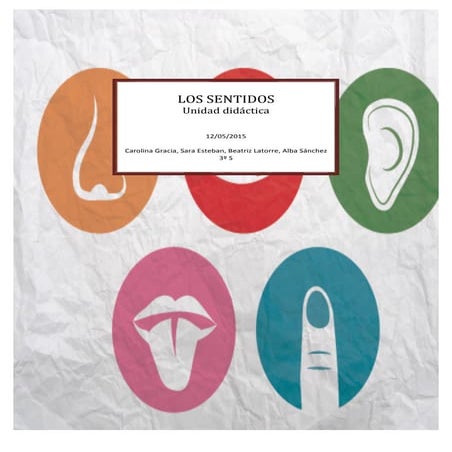 Los sentidos unidad didactica 