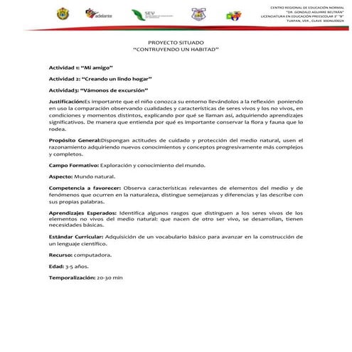 Los seres vivos y no vivos nuestros amigos