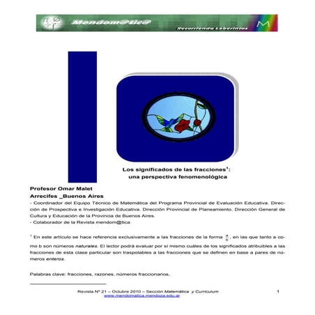 Los significados de las fracciones