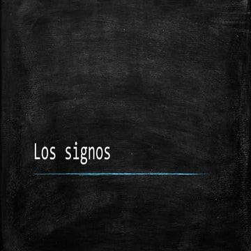 Los signos