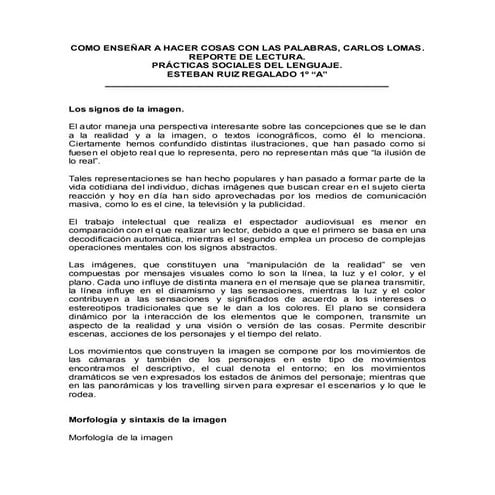 Los signos de la imagen