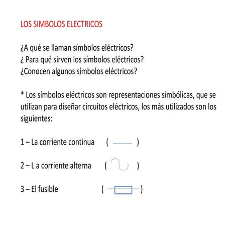 Los simbolos electricos