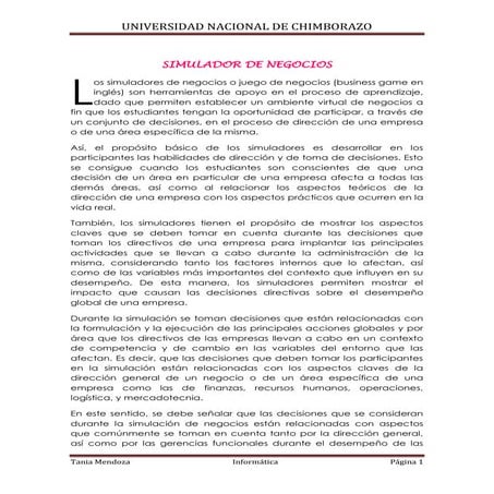 Los Simuladores De Negocios O Juego De Negocios