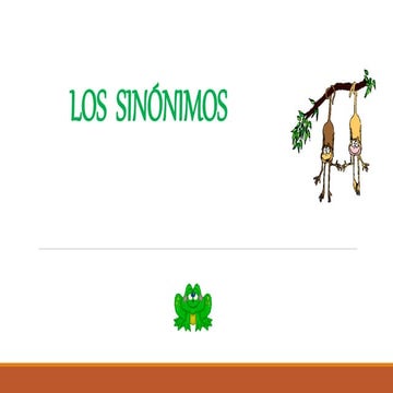 Los  sinónimos