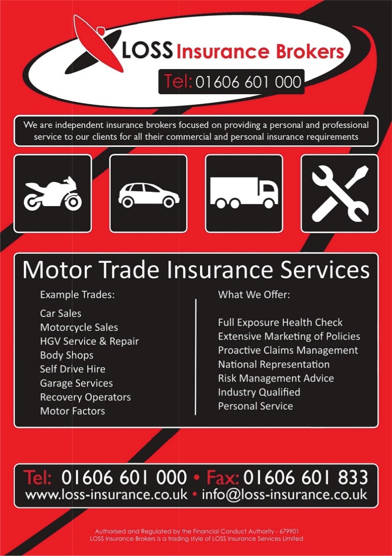 Loss insurance brokers motor trade