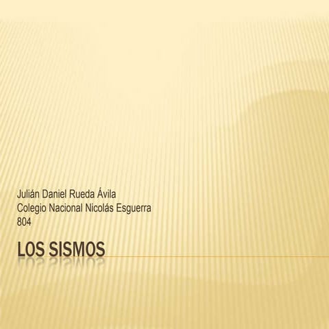 Los sismos